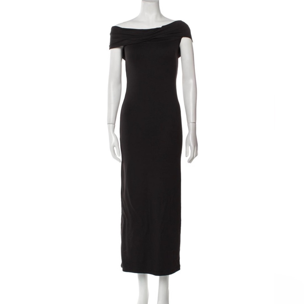 Bumpsuit Off the Shoulder black dress